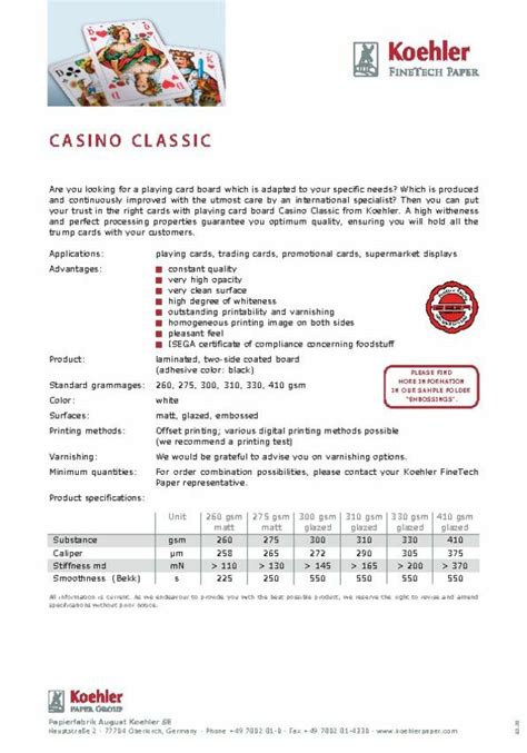  casino clabic koehler
